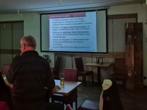 Monatsversammlung mit Vortrag